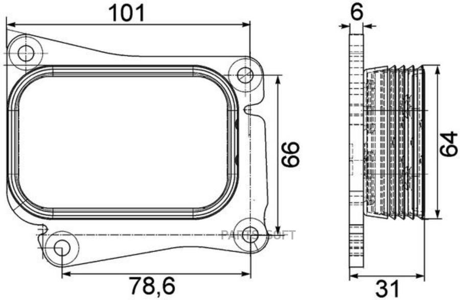 

MAHLE Радиатор масляный MB W204 2.0 07-