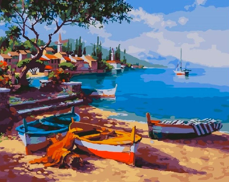

Картина по номерам Paintboy Голубая бухта, 40x50 см, Голубая бухта