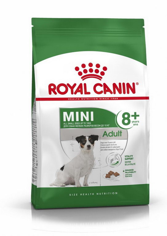 фото Сухой корм для собак royal canin adult 8+ mini, рис, птица, 4кг