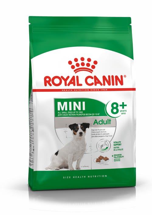 

Сухой корм для собак Royal Canin Mini Adult 8+, для малых пород 4 кг, Mini Adult 8+