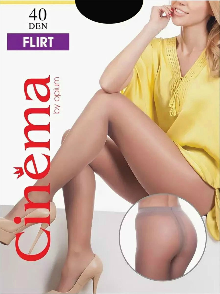 Колготки женские Cinema Flirt40nero4 черные 4