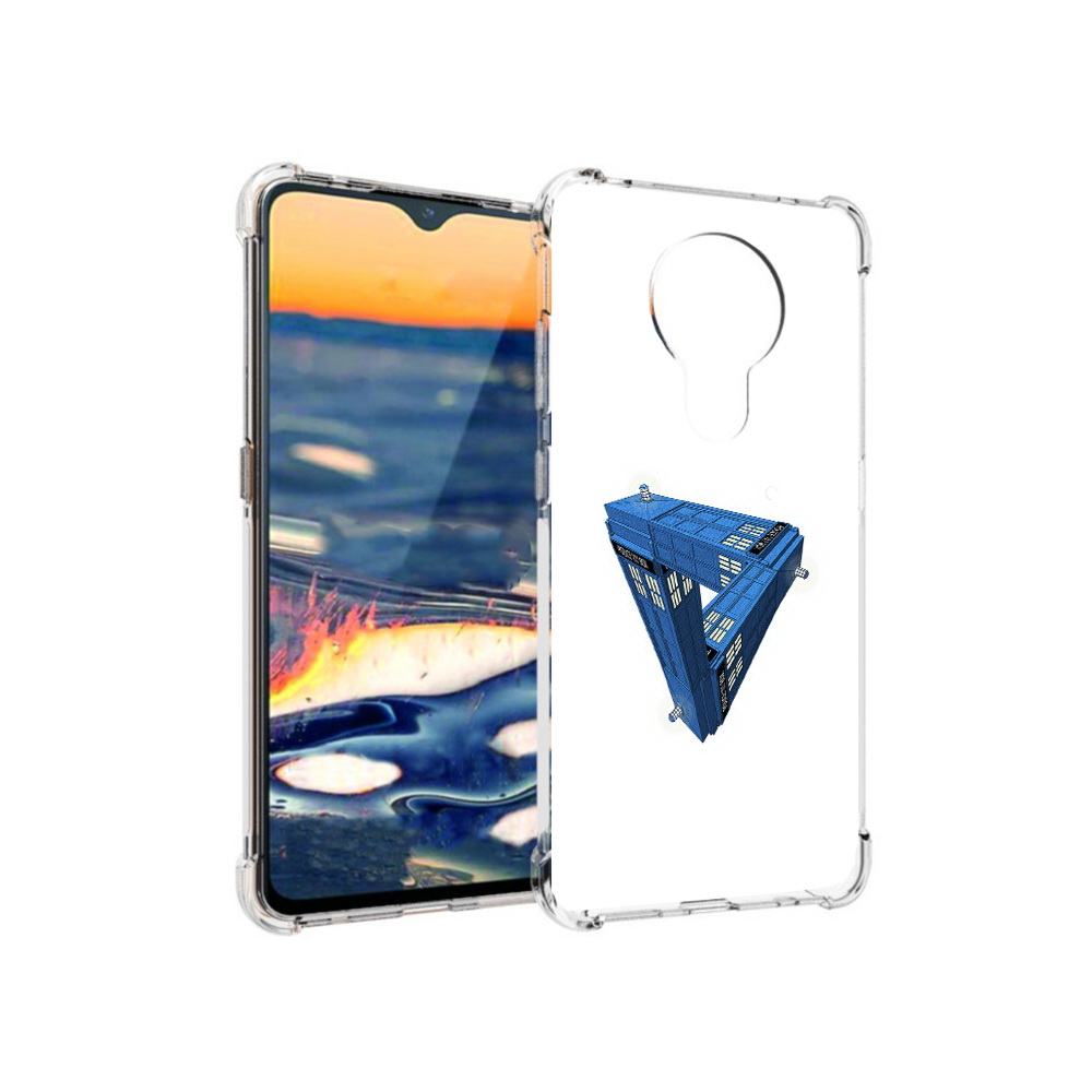

Чехол MyPads Tocco для Nokia 5.3 головолока абстракция (PT227052.106.291), Прозрачный, Tocco