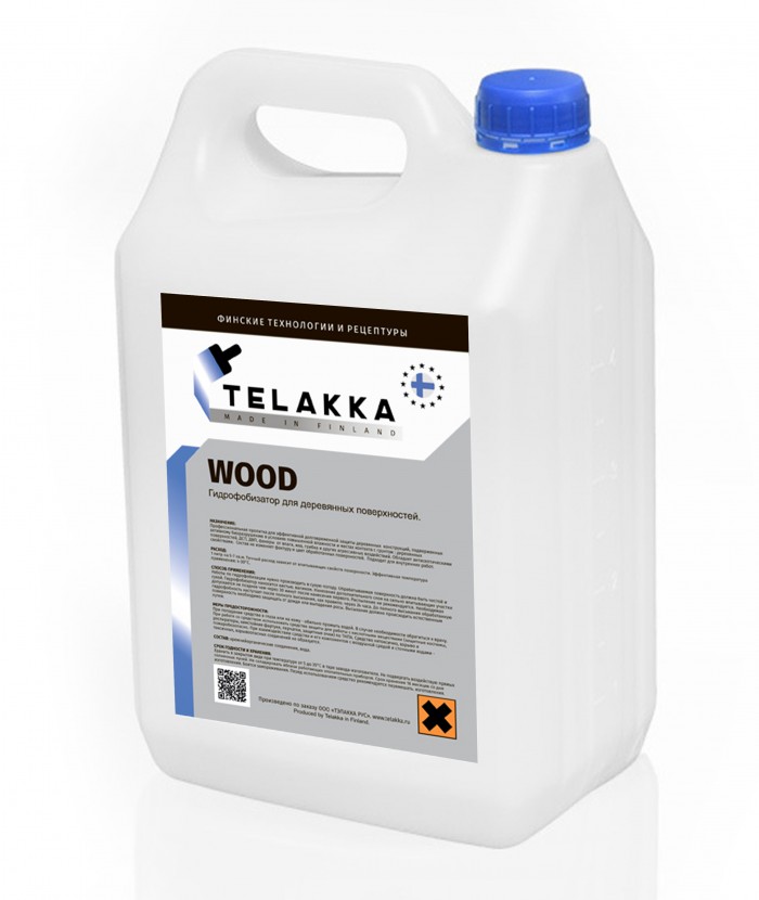 фото Гидрофобизатор для деревянных поверхностей telakka gidrofob wood 10л