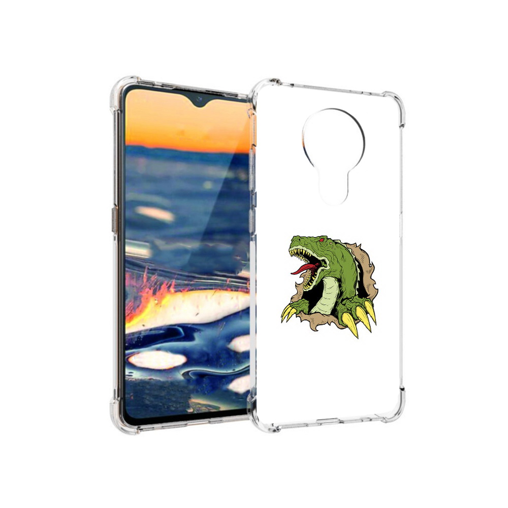 

Чехол MyPads Tocco для Nokia 5.3 годзила (PT227052.106.290), Прозрачный, Tocco