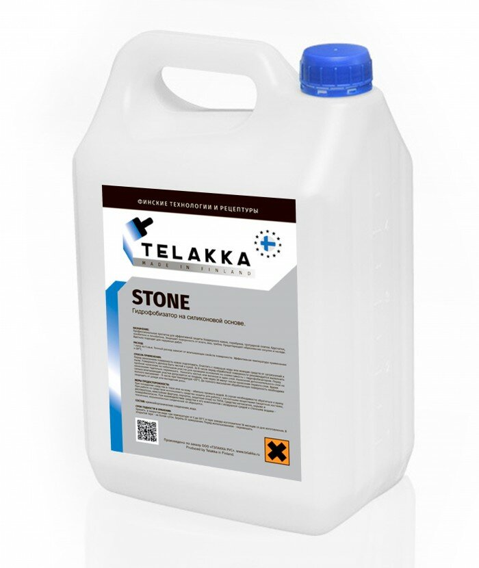 фото Пропитка для долговременной защиты камня(гидрофобизатор) telakka gidrofob stone 5л