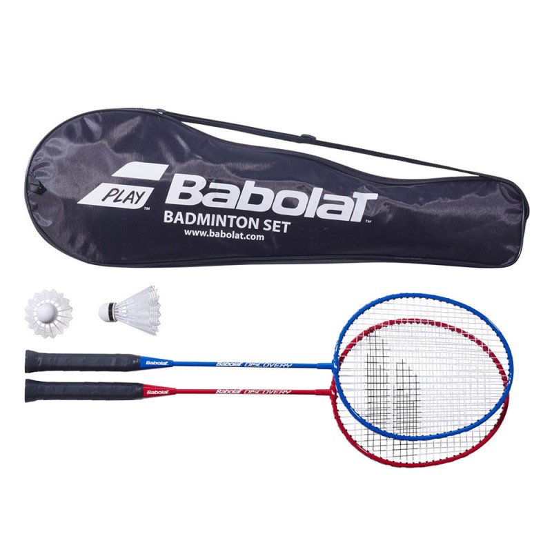 фото Набор бадм. babolat leisure kit x2 арт.620100, в комплекте 2 ракетки + 2 волана (в чехле)