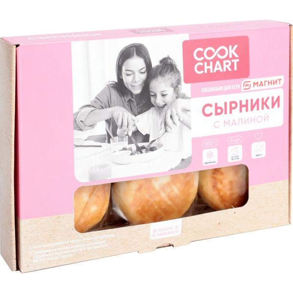 Сырники Корона Фуд Cook Chart с малиновой начинкой 360 г