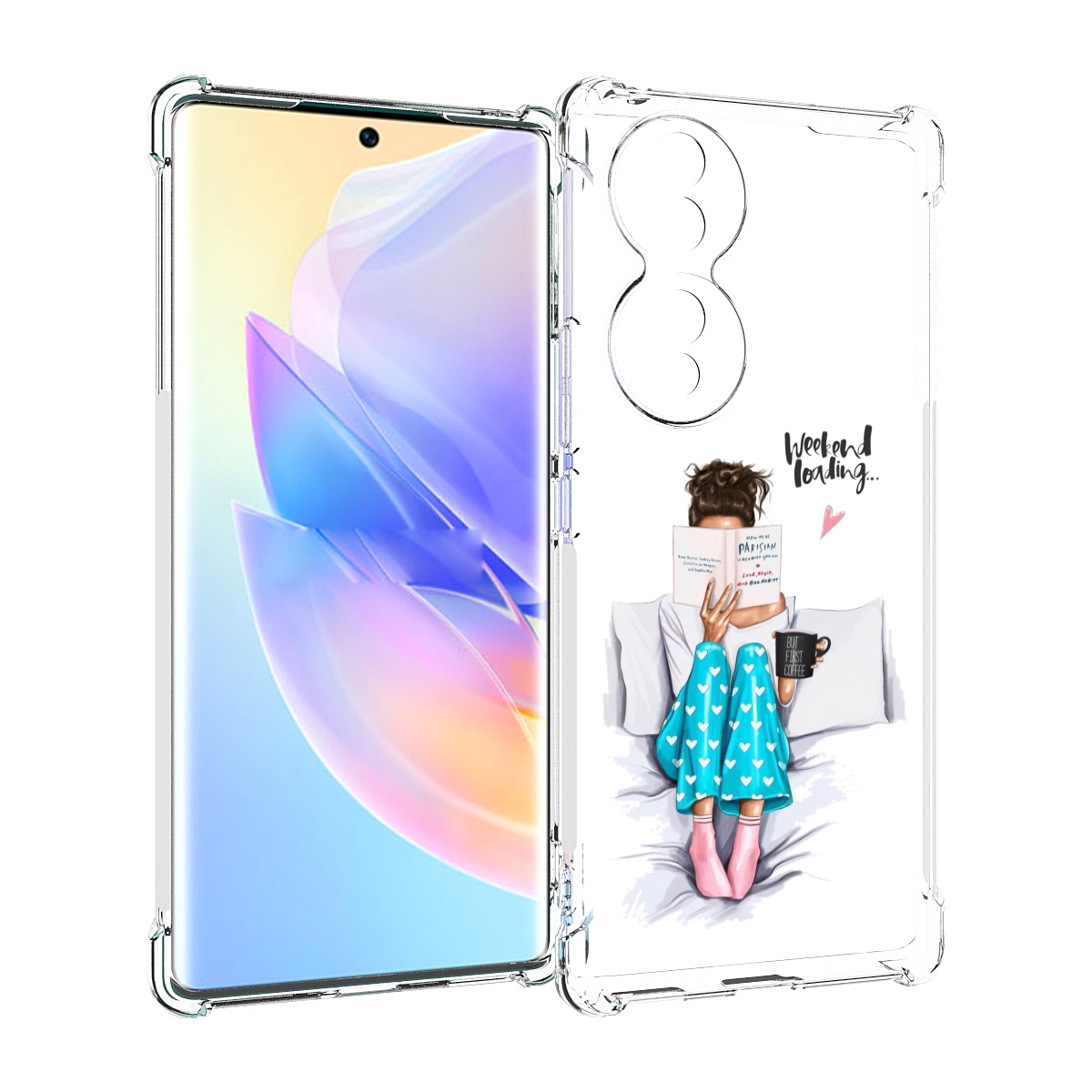 

Чехол MyPads Weekend-loading для Honor 70, Прозрачный, Tocco