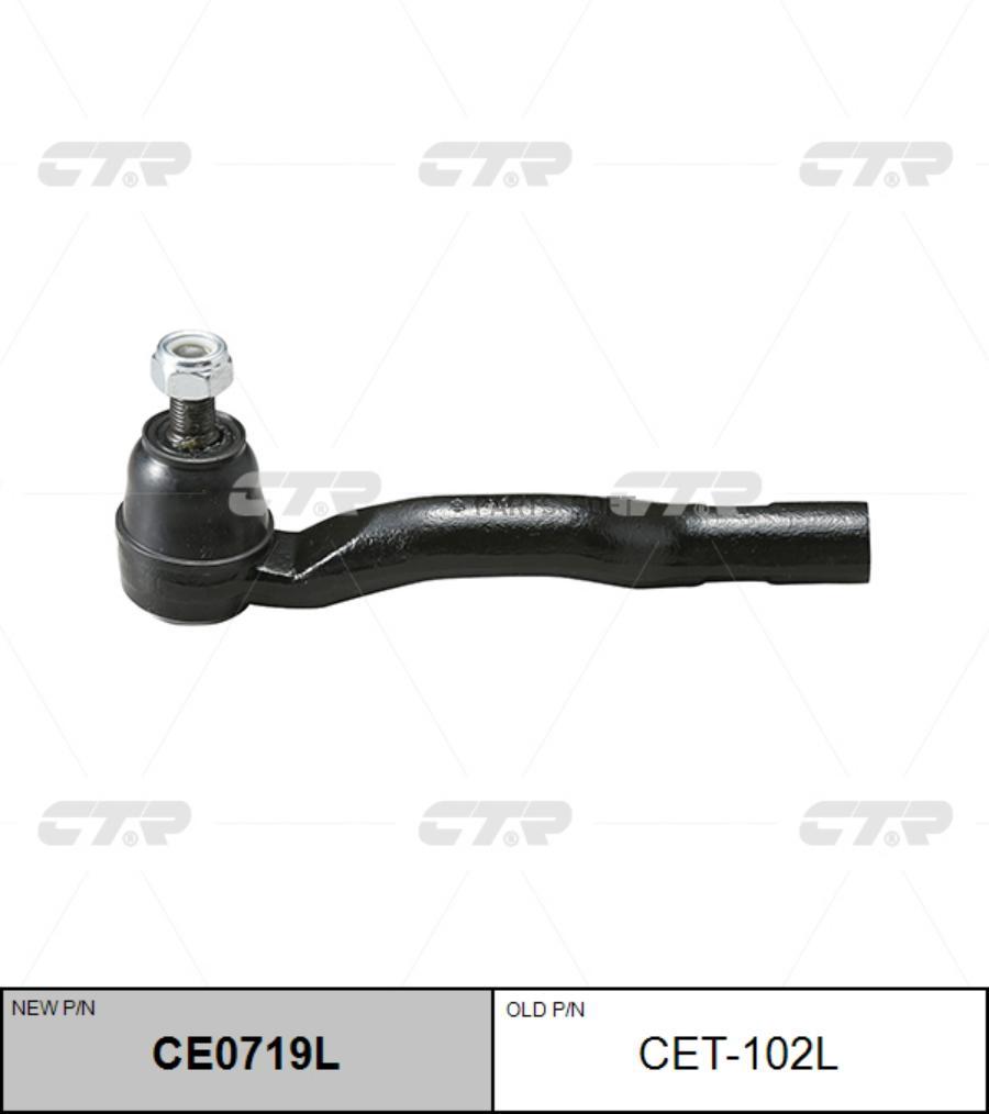 

CTR CE0719L Наконечник рулевой тяги L (старый арт. CET-102L)