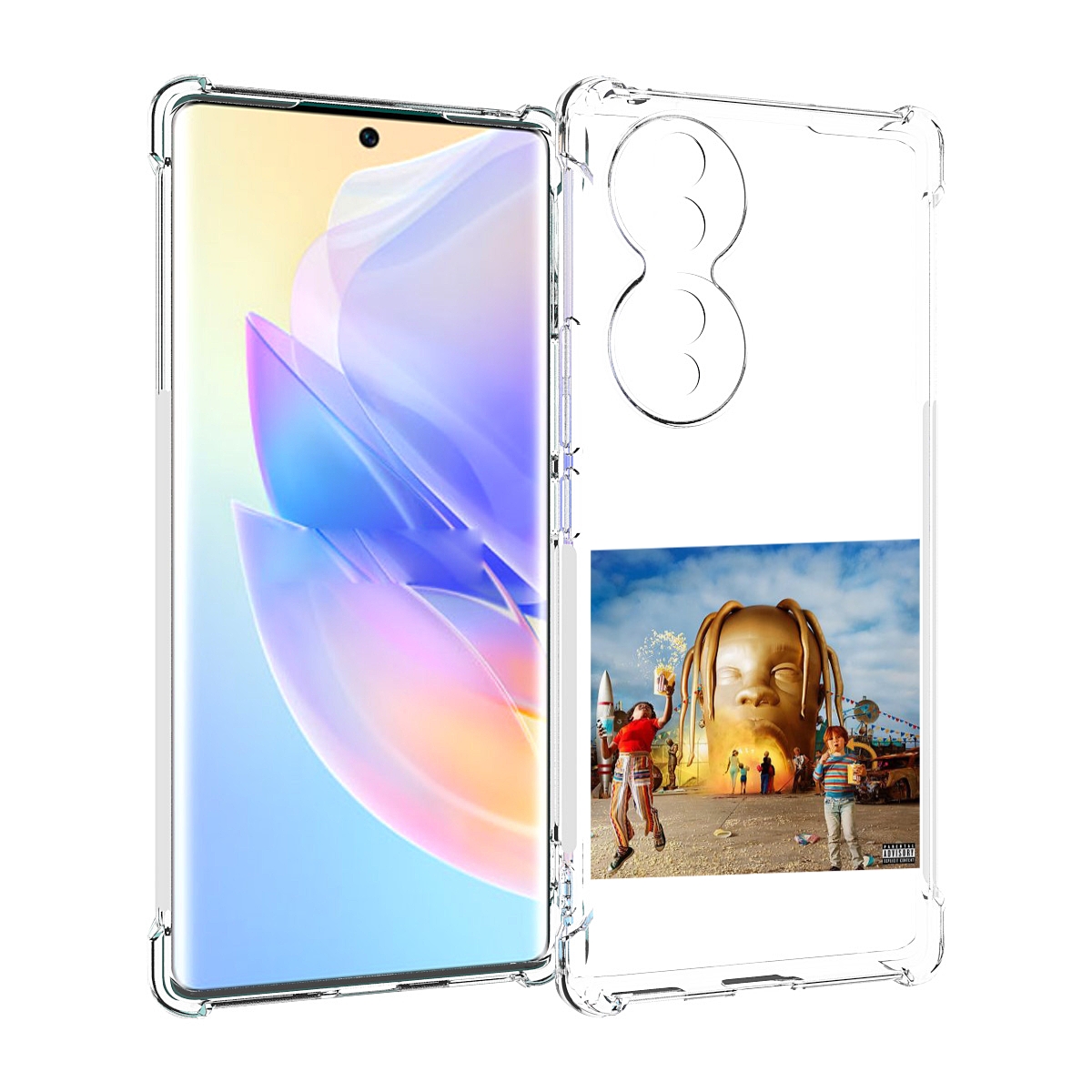 

Чехол MyPads Travis Scott - Astroworld для Honor 70, Прозрачный, Tocco