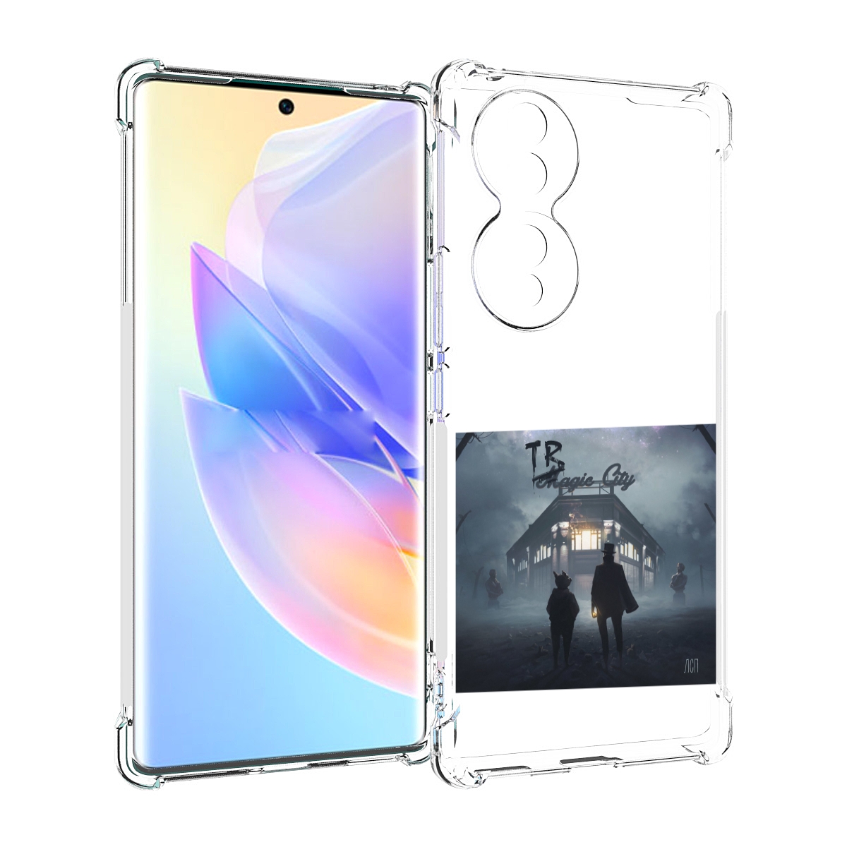 

Чехол MyPads Tragic City ЛСП для Honor 70, Прозрачный, Tocco