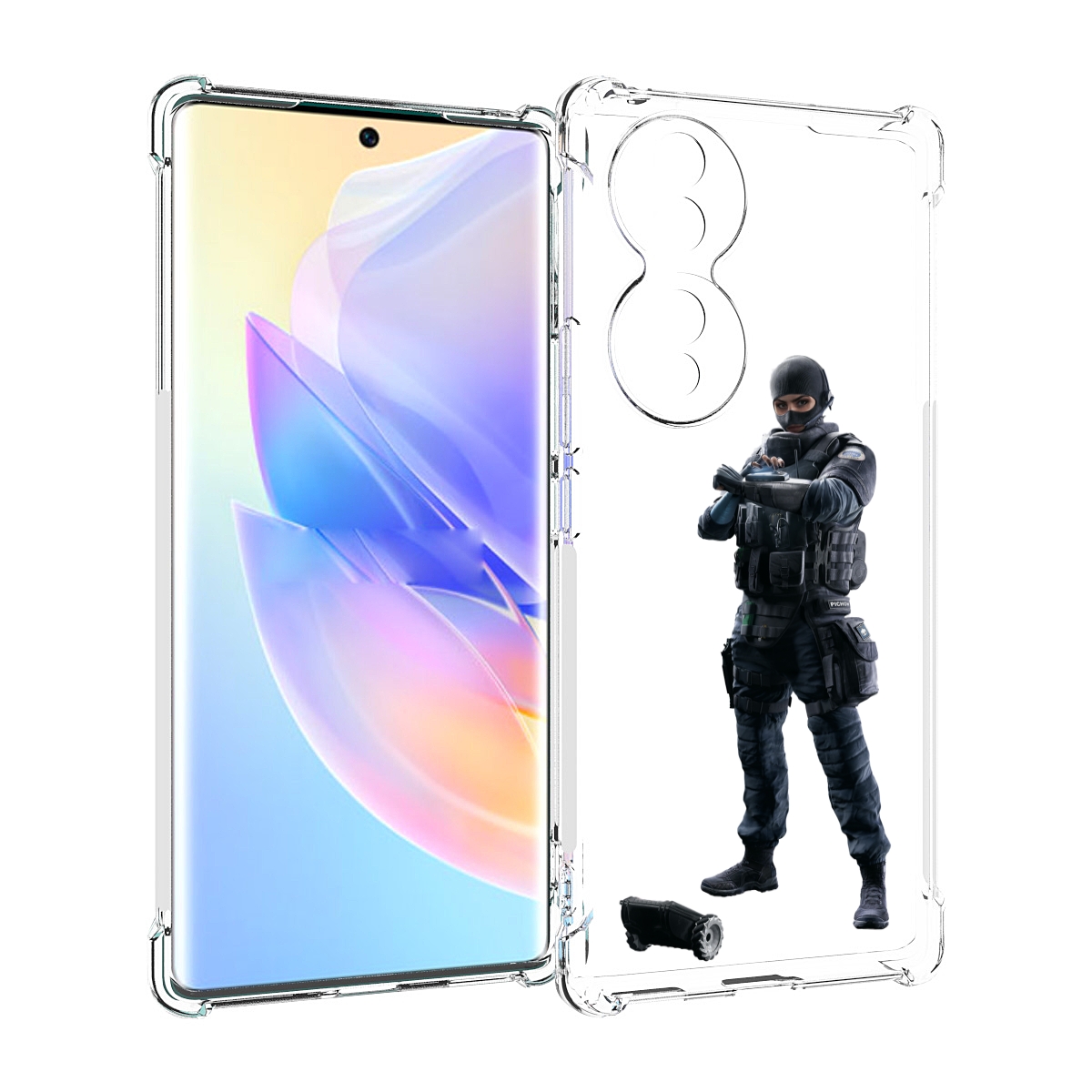 

Чехол MyPads Tom-Clancy's-Rainbow-Six-1 для Honor 70, Прозрачный, Tocco