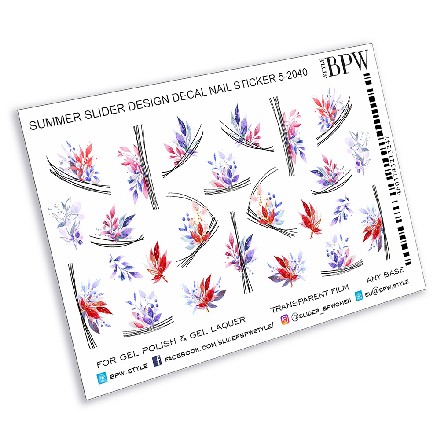 

BPW.Style, Слайдер-дизайн «Красные и синие веточки», №5-2040
