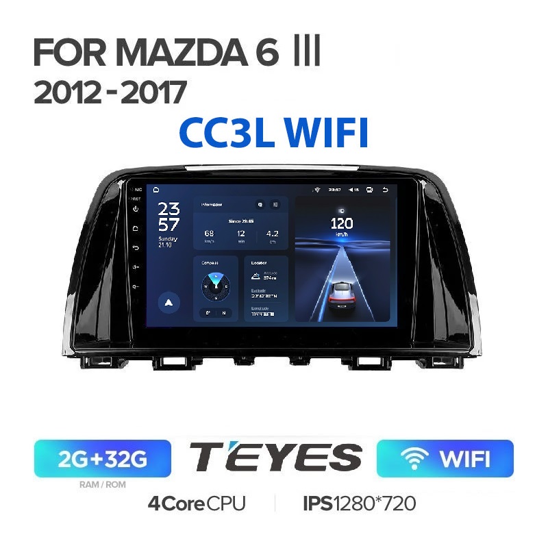 

Автомобильная магнитола штатная TEYES 3320 OS Android, CC3L WIFI