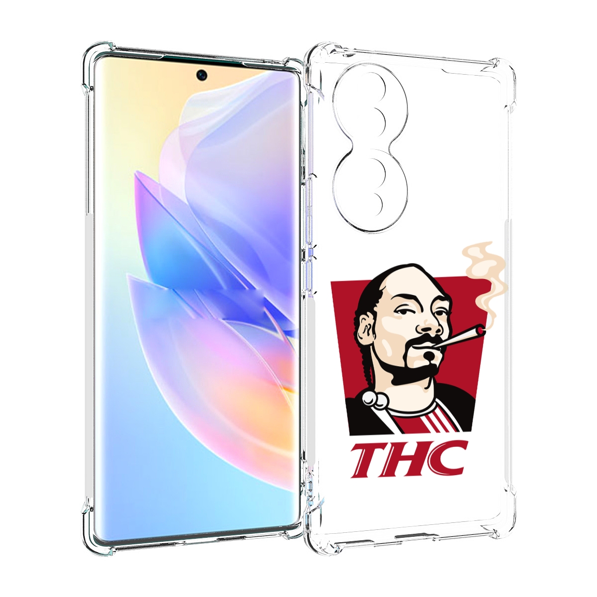 

Чехол MyPads THC для Honor 70, Прозрачный, Tocco