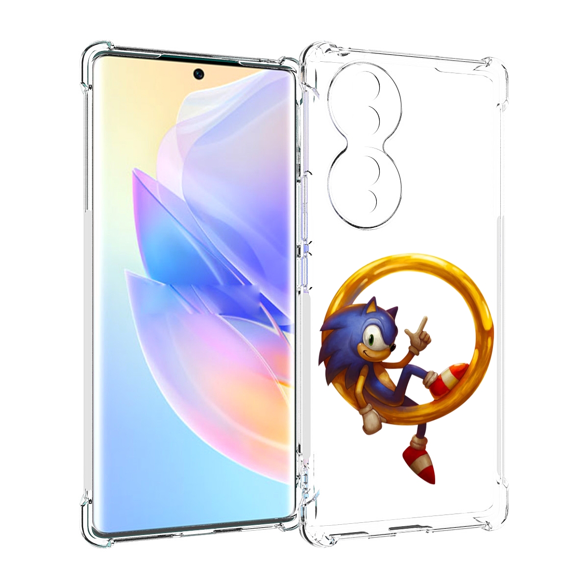 

Чехол MyPads Sonic-R для Honor 70, Прозрачный, Tocco