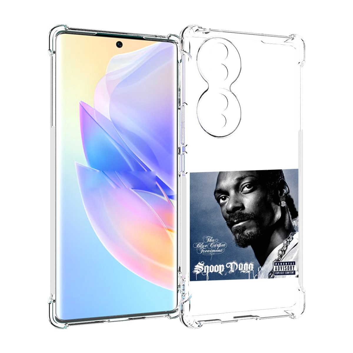 

Чехол MyPads Snoop Dogg THA BLUE CARPET TREATMENT для Honor 70, Прозрачный, Tocco