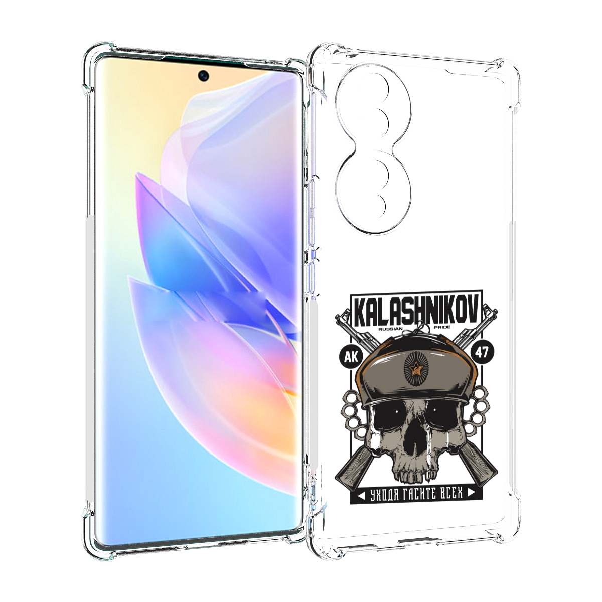 

Чехол MyPads Калашников для Honor 70, Прозрачный, Tocco