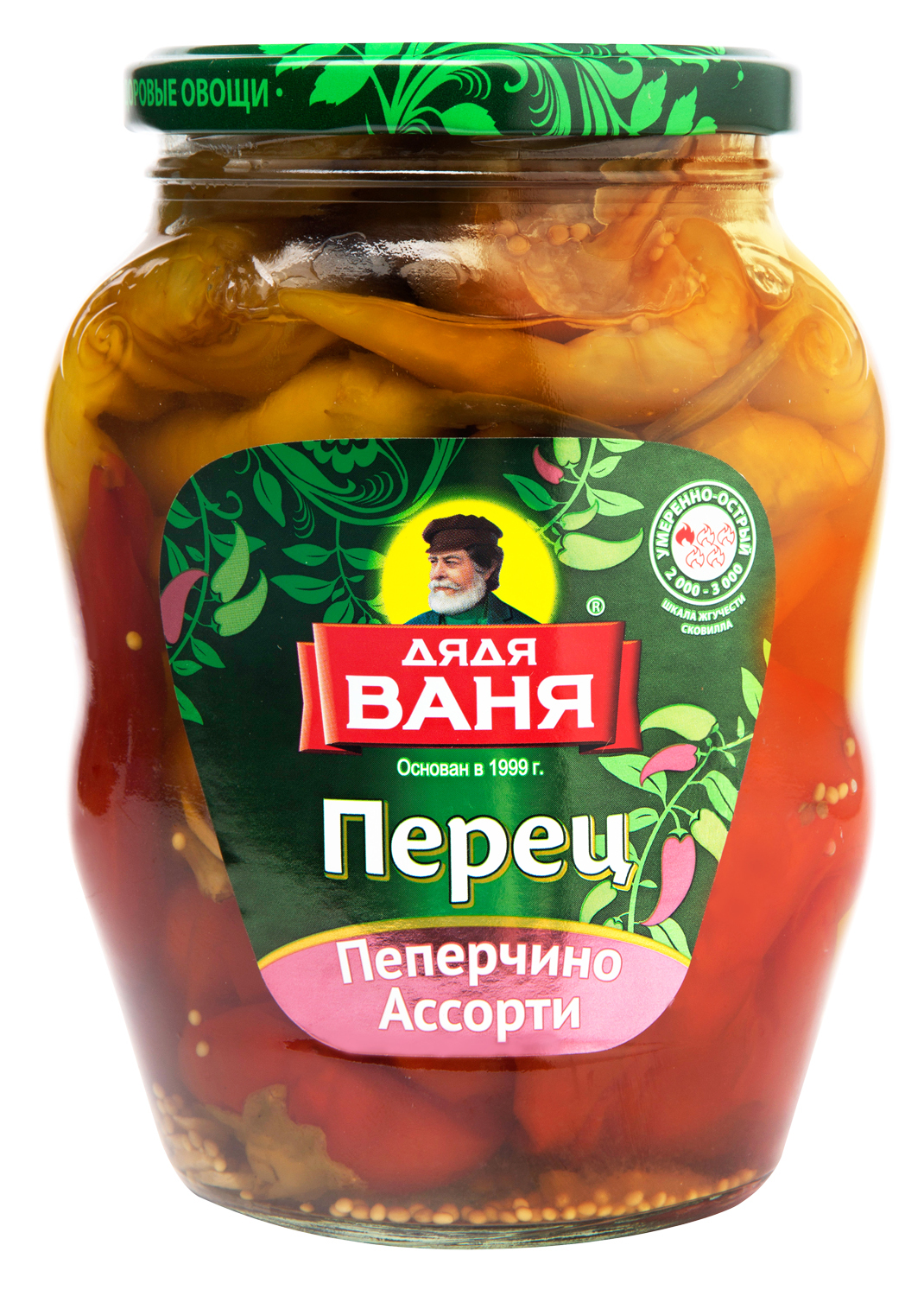 Перец Дядя Ваня пеперчино ассорти маринованный 680 г