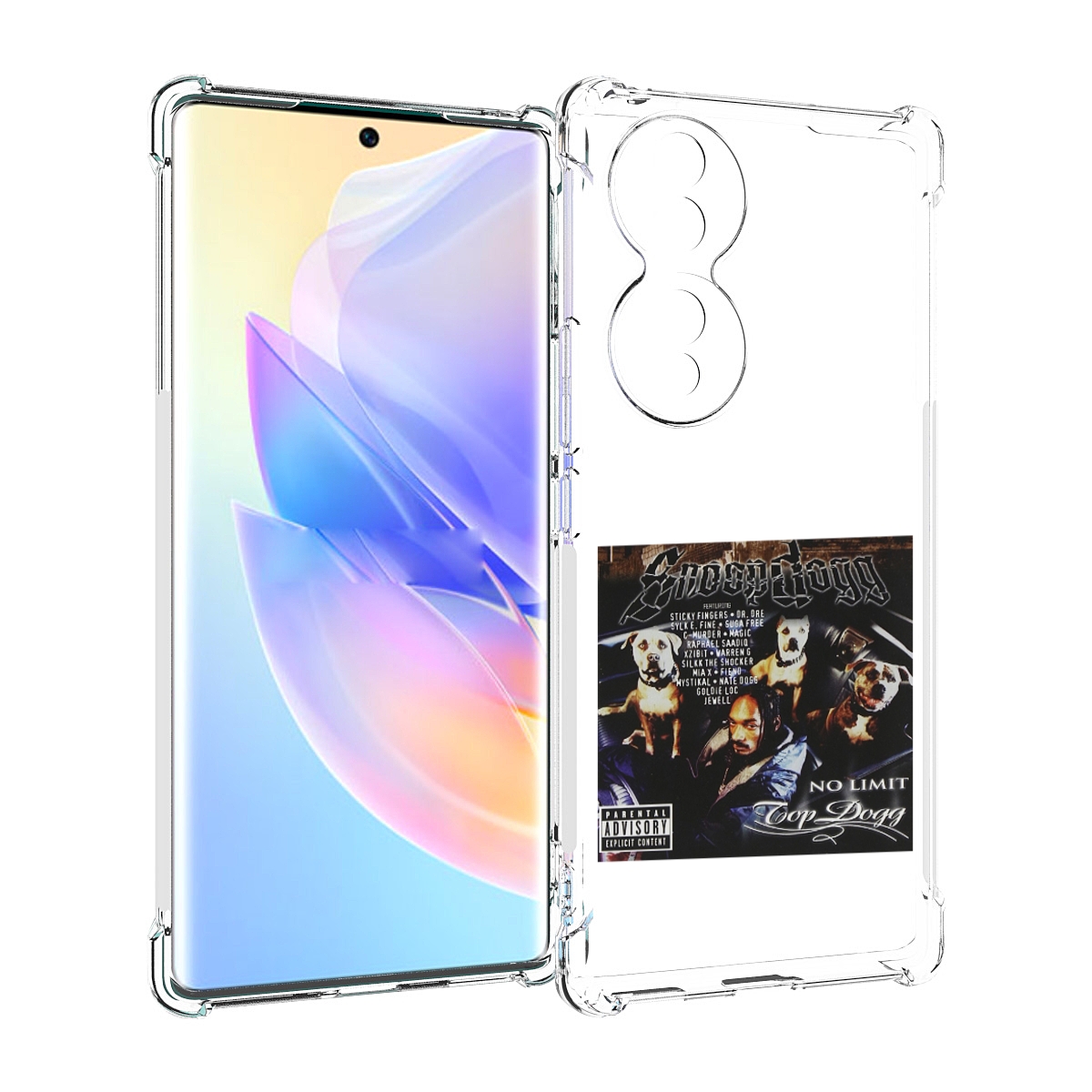 

Чехол MyPads Snoop Dogg NO LIMIT TOP DOGG для Honor 70, Прозрачный, Tocco