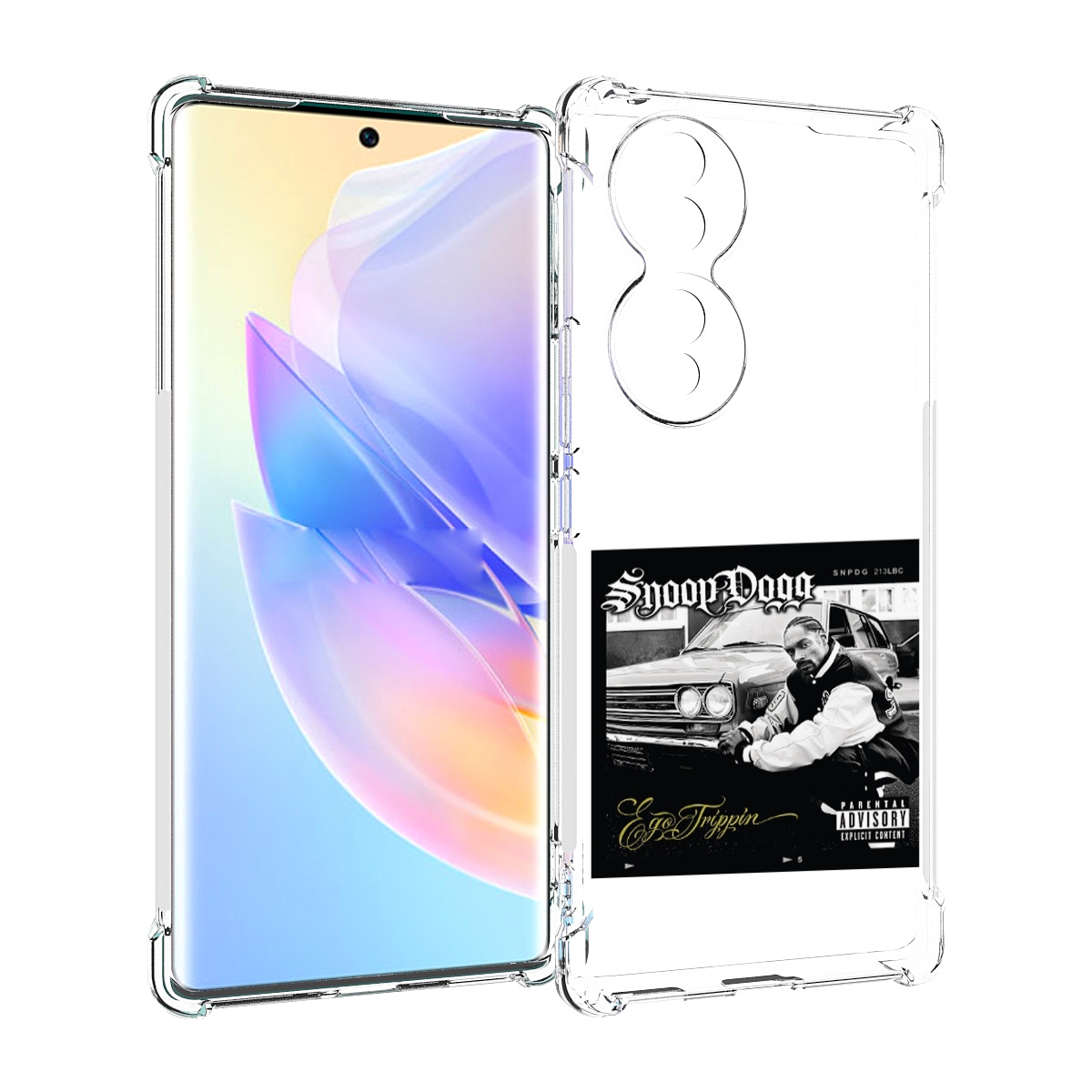 

Чехол MyPads Snoop Dogg EGO TRIPPIN’ для Honor 70, Прозрачный, Tocco