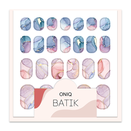 

ONIQ, Термопленка для дизайна ногтей Skin, Batik №1