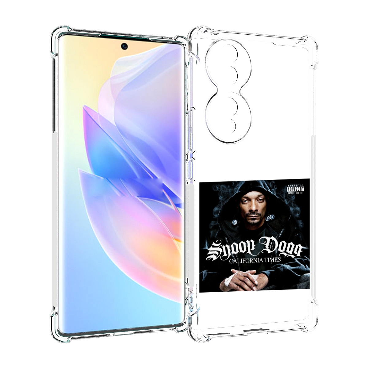 

Чехол MyPads Snoop Dogg CALIFORNIA TIMES для Honor 70, Прозрачный, Tocco