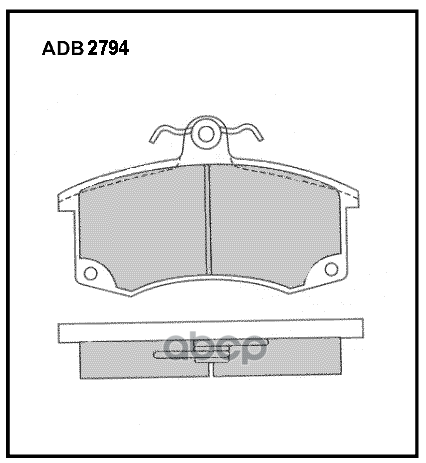 

Тормозные колодки ALLIED NIPPON передние ADB2794HD