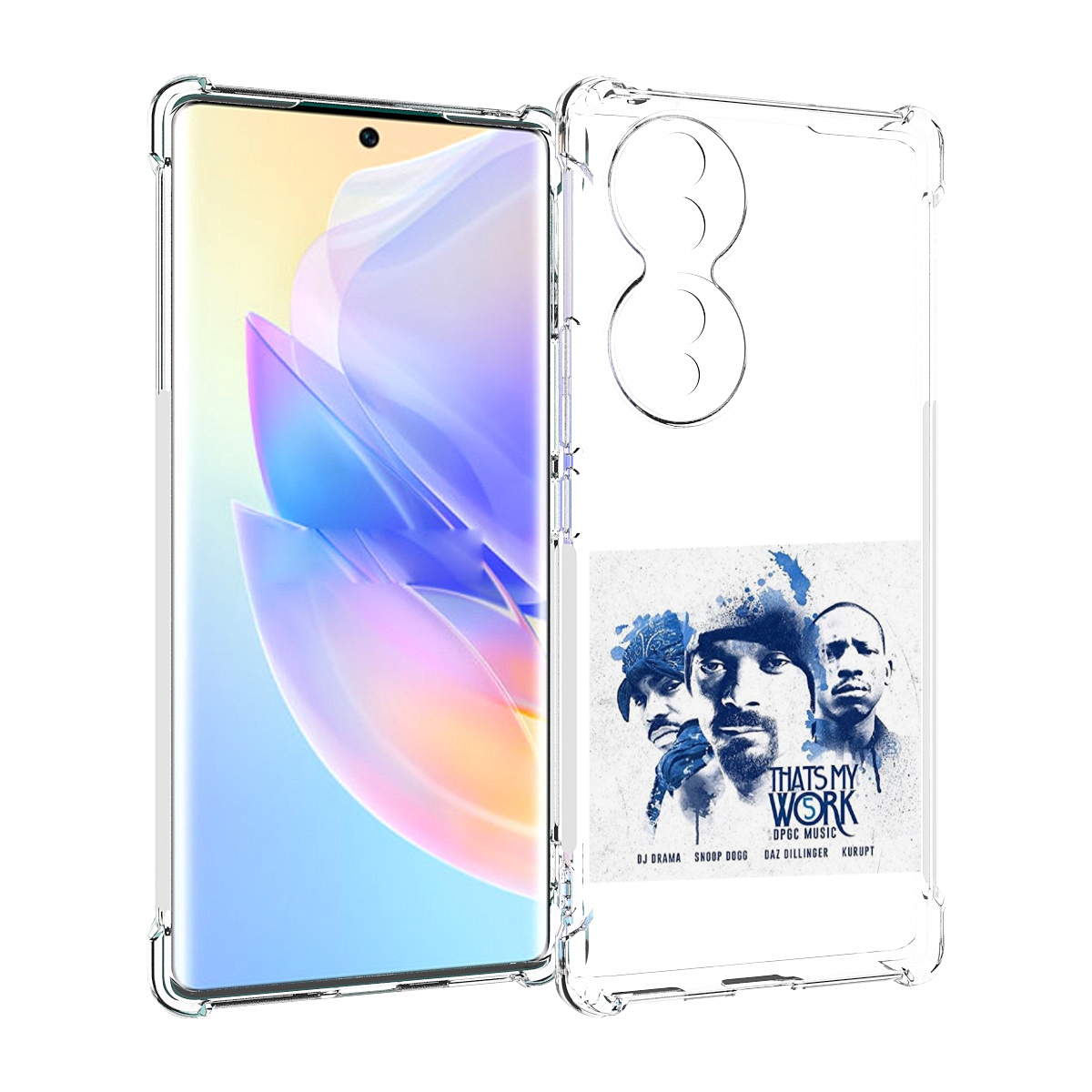 

Чехол MyPads Snoop Dogg THAT’S MY WORK VOL для Honor 70, Прозрачный, Tocco
