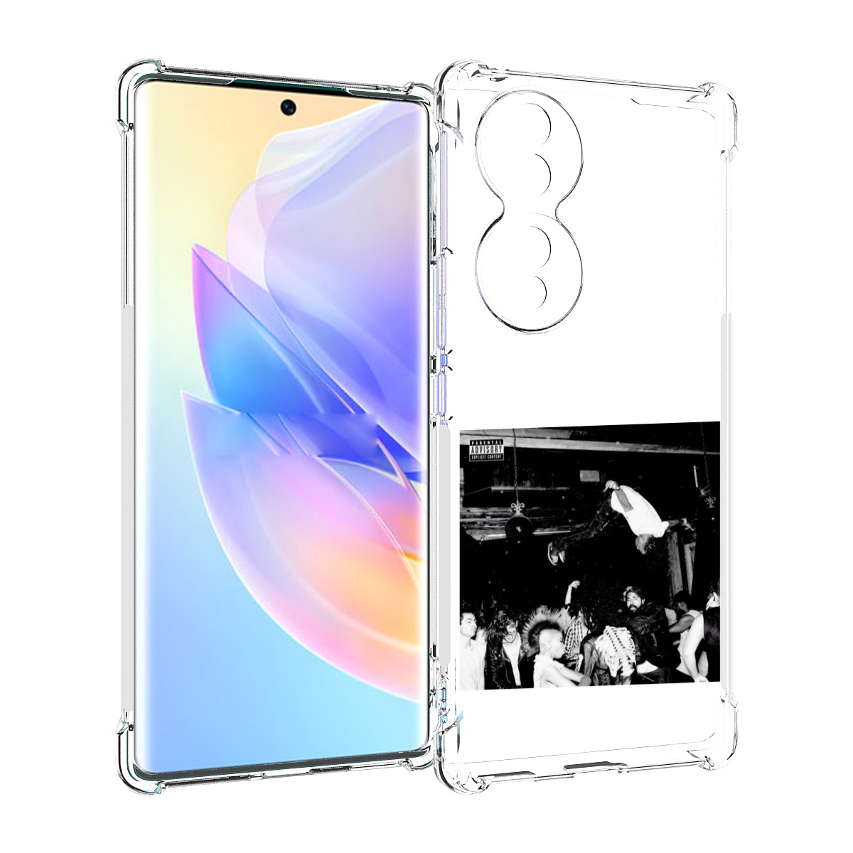 

Чехол MyPads Playboi Carti - Die Lit для Honor 70, Прозрачный, Tocco