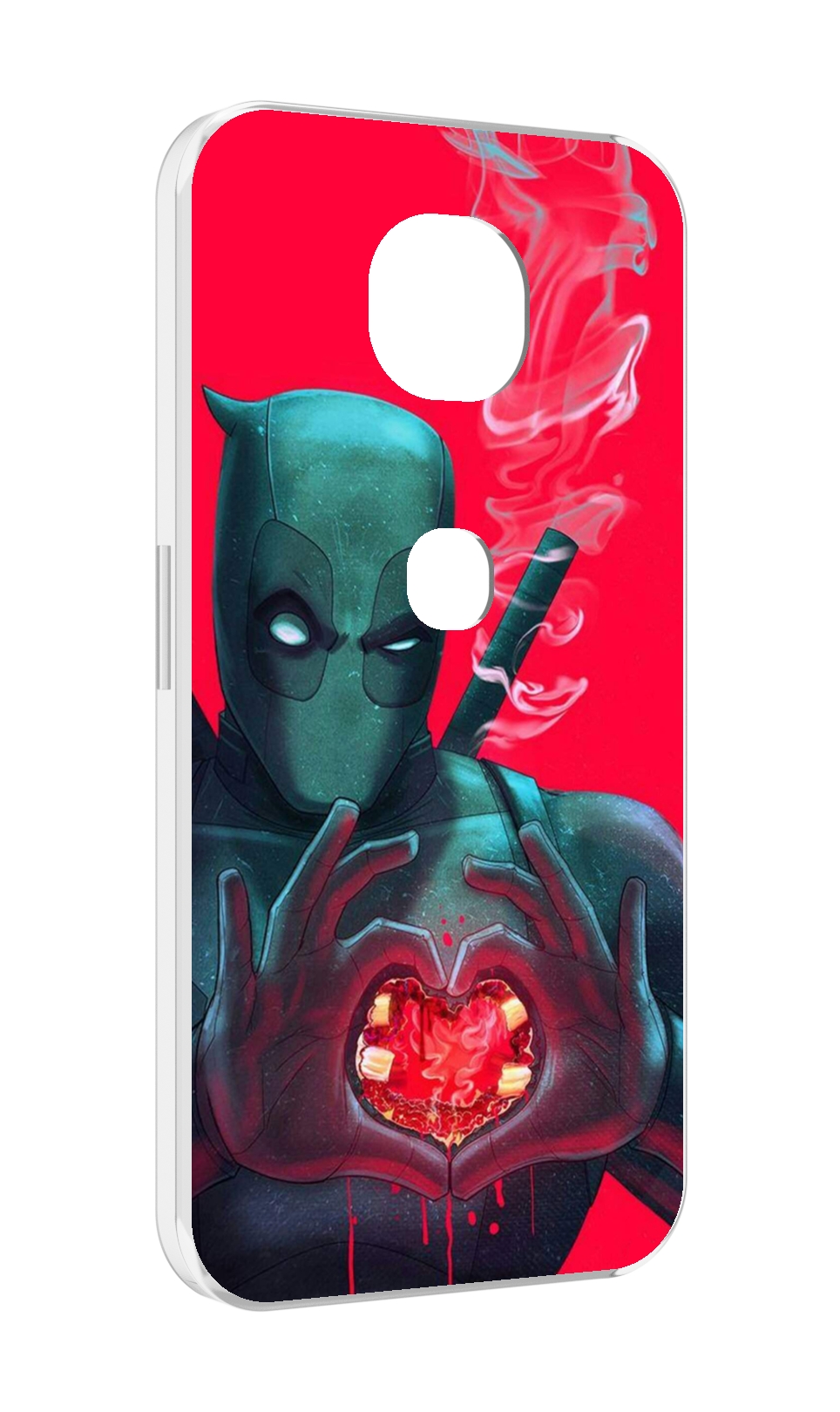 

Чехол MyPads дедпул-в-сердце для Motorola Moto G5S (XT1799-2), Прозрачный, Tocco