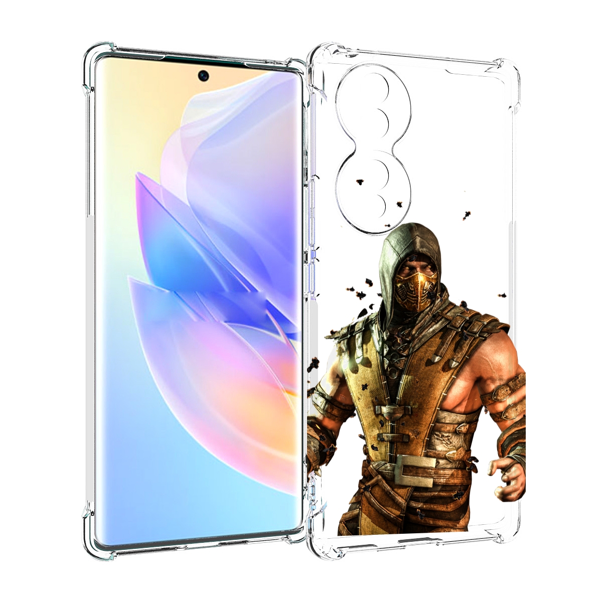 

Чехол MyPads Mortal Kombat scorpion для Honor 70, Прозрачный, Tocco