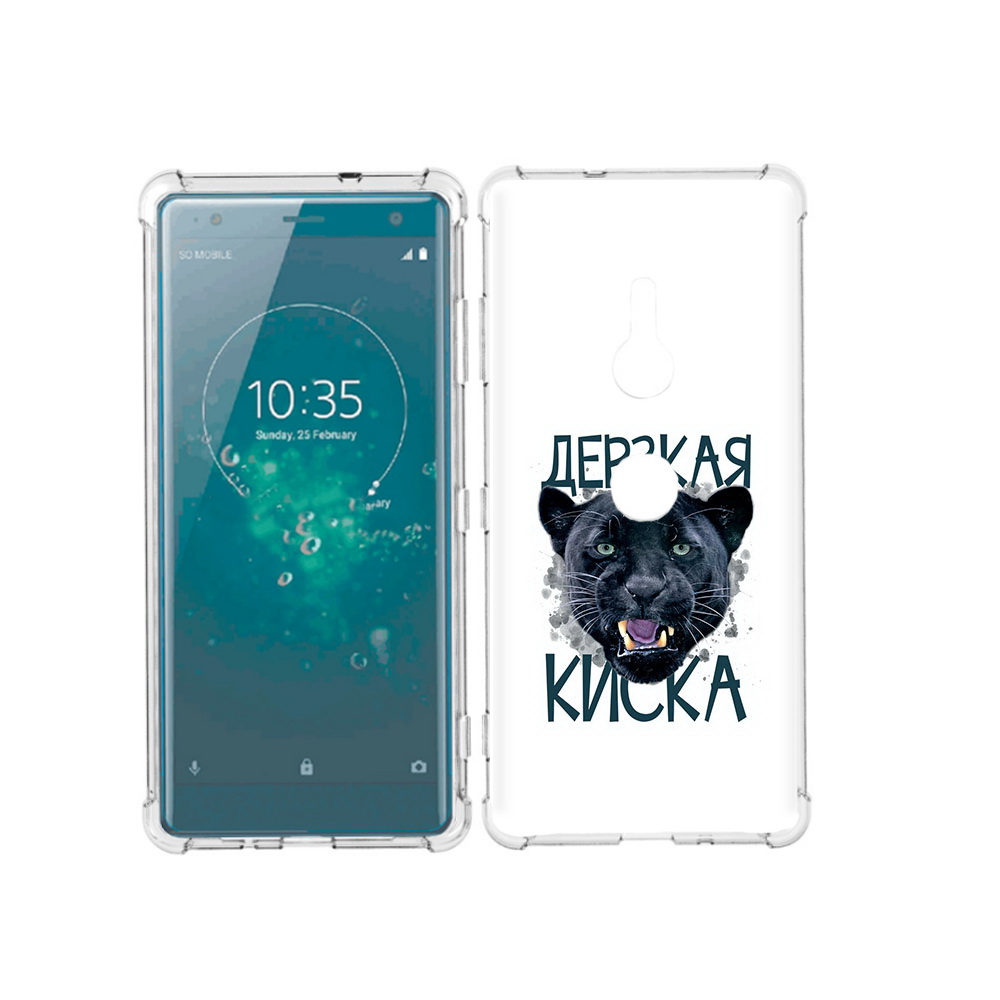 

Чехол MyPads Tocco для Sony Xperia XZ3 дерзкая киска, Прозрачный, Tocco