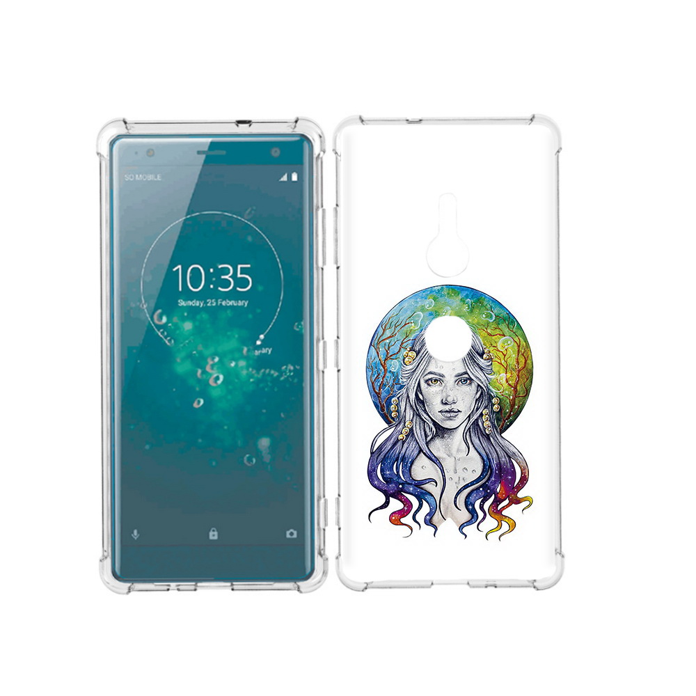

Чехол MyPads Tocco для Sony Xperia XZ3 девушка с красивыми волосами, Прозрачный, Tocco