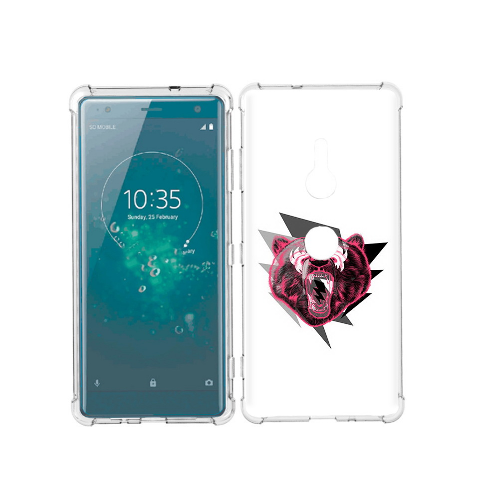 

Чехол MyPads Tocco для Sony Xperia XZ3 грозовой медведь, Прозрачный, Tocco
