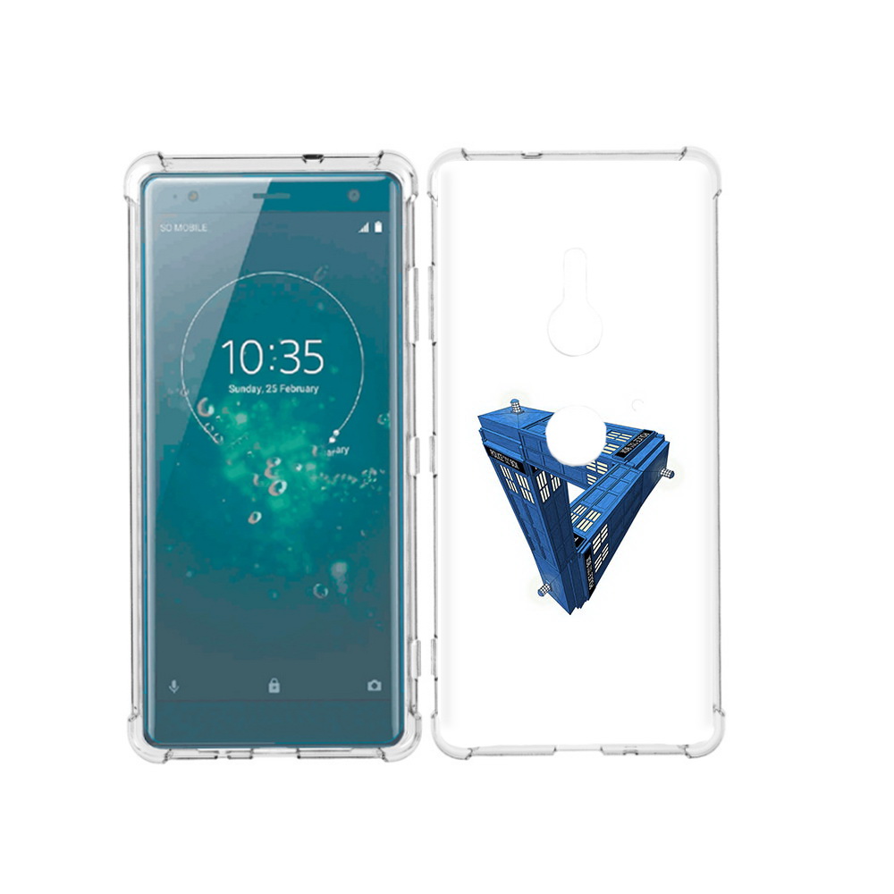 

Чехол MyPads Tocco для Sony Xperia XZ3 головолока абстракция, Прозрачный, Tocco
