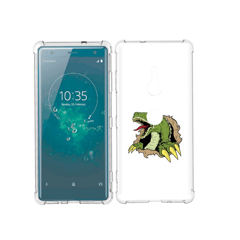 

Чехол MyPads Tocco для Sony Xperia XZ3 годзила, Прозрачный, Tocco