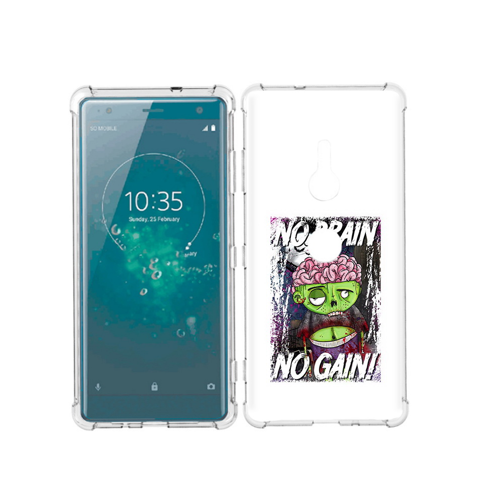 

Чехол MyPads Tocco для Sony Xperia XZ3 глупый зомби, Прозрачный, Tocco