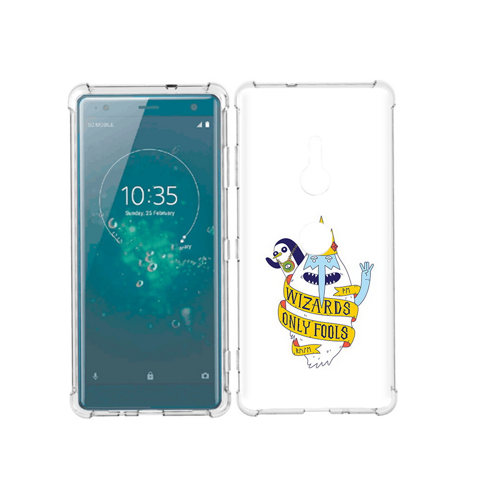

Чехол MyPads Tocco для Sony Xperia XZ3 время приключений снежный король, Прозрачный, Tocco