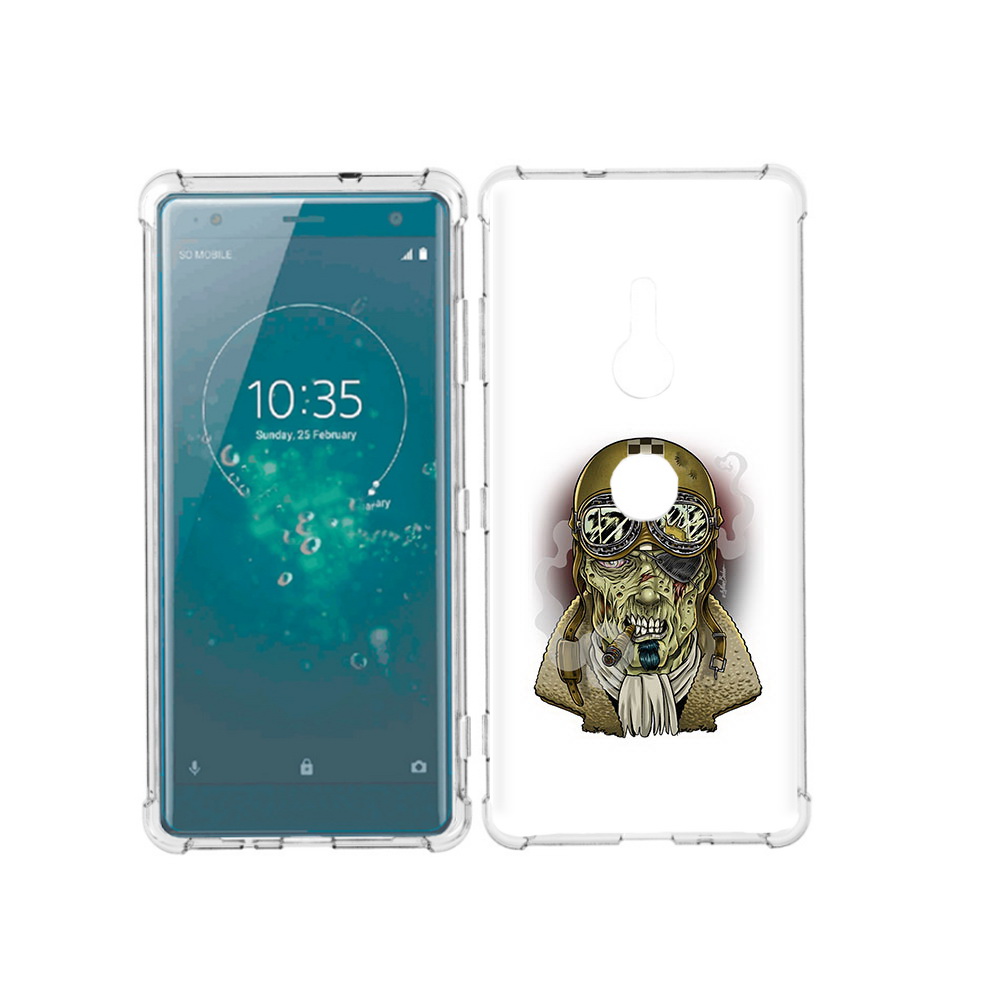

Чехол MyPads Tocco для Sony Xperia XZ3 военный зомби, Прозрачный, Tocco