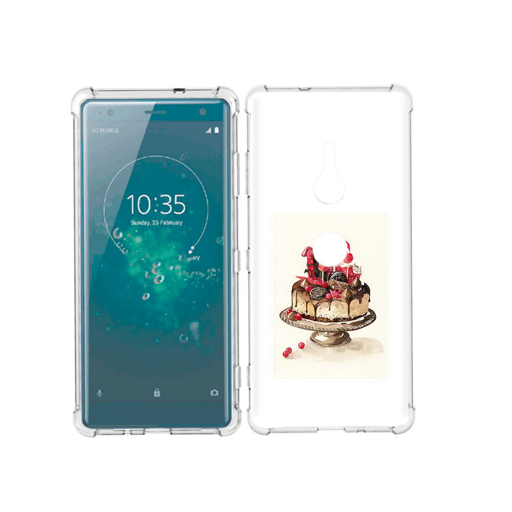 

Чехол MyPads Tocco для Sony Xperia XZ3 вкусный торт, Прозрачный, Tocco