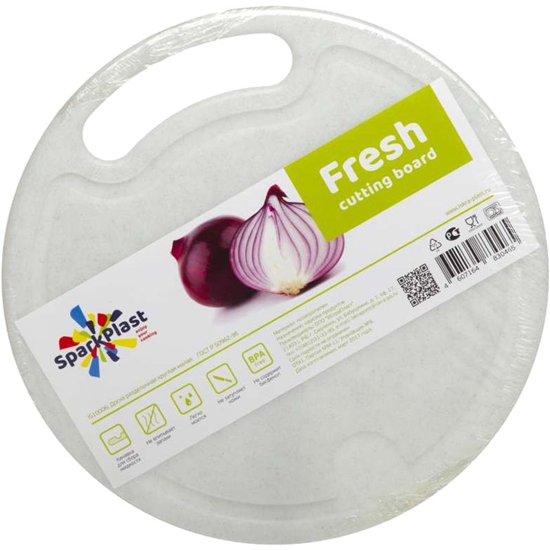

Разделочная доска SparkPlast Fresh Cutting Board 22,5x22,5, микс, Fresh Cutting Board