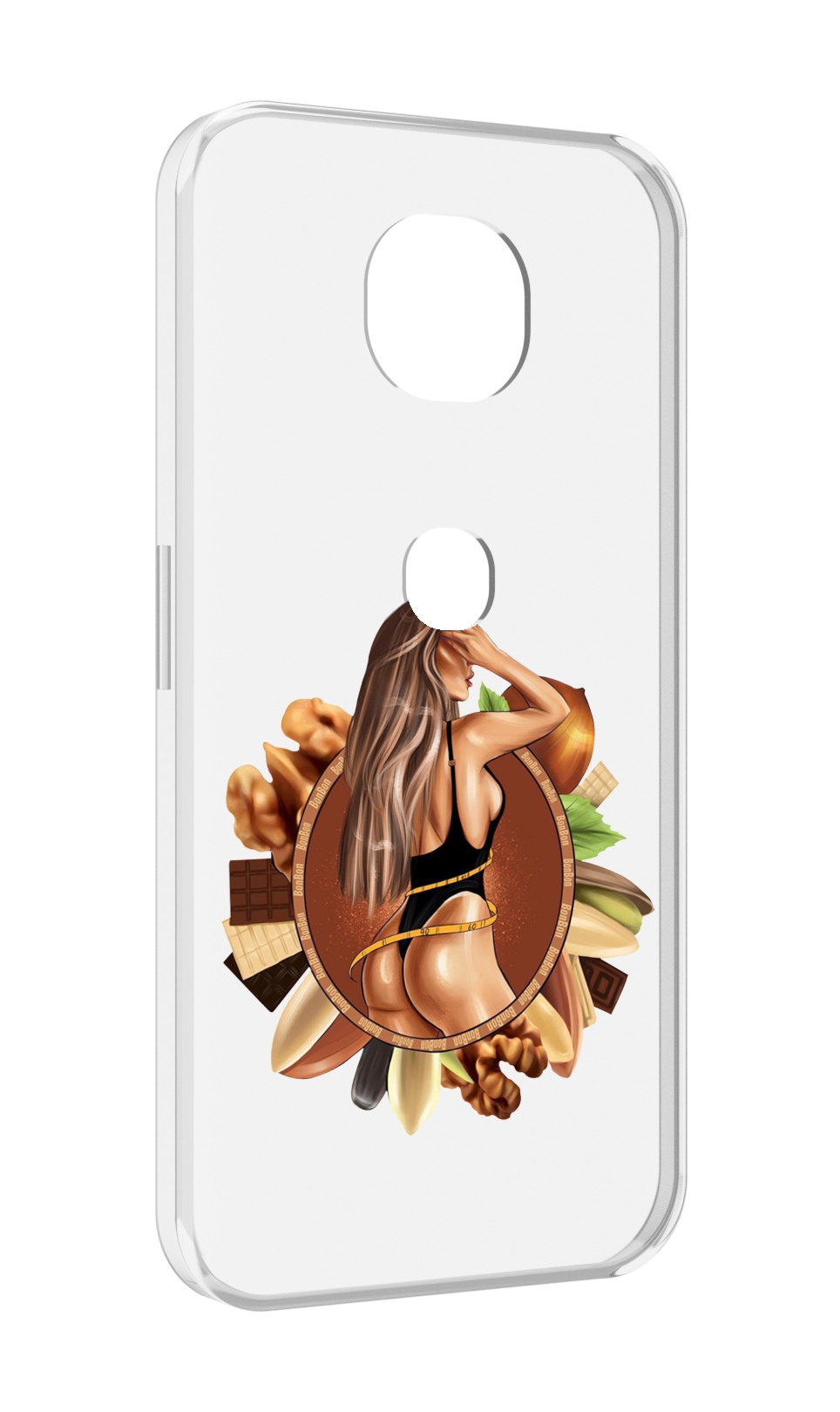 

Чехол MyPads девушка-в-черном-купальнике женский для Motorola Moto G5S (XT1799-2), Прозрачный, Tocco