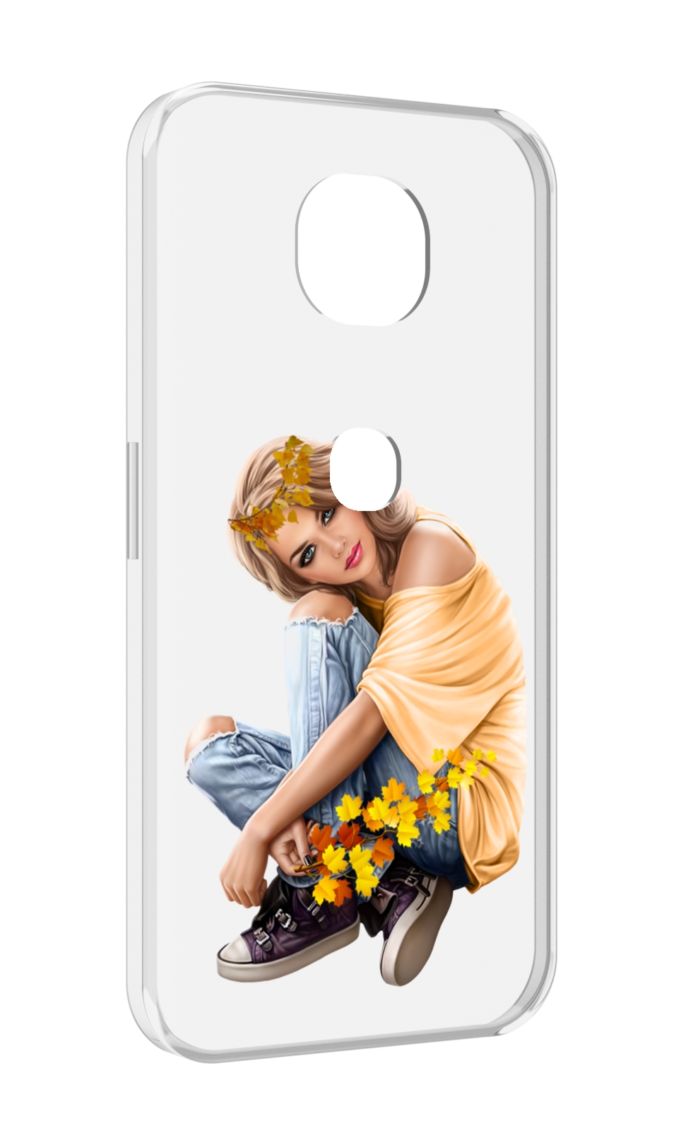 

Чехол MyPads девушка-в-цветочками женский для Motorola Moto G5S (XT1799-2), Прозрачный, Tocco
