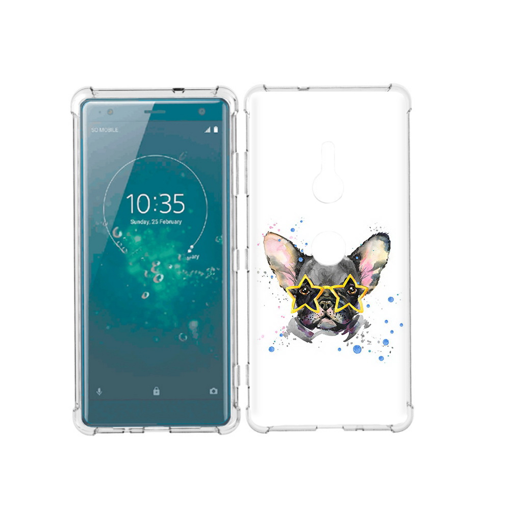

Чехол MyPads Tocco для Sony Xperia XZ3 буля в очках, Прозрачный, Tocco