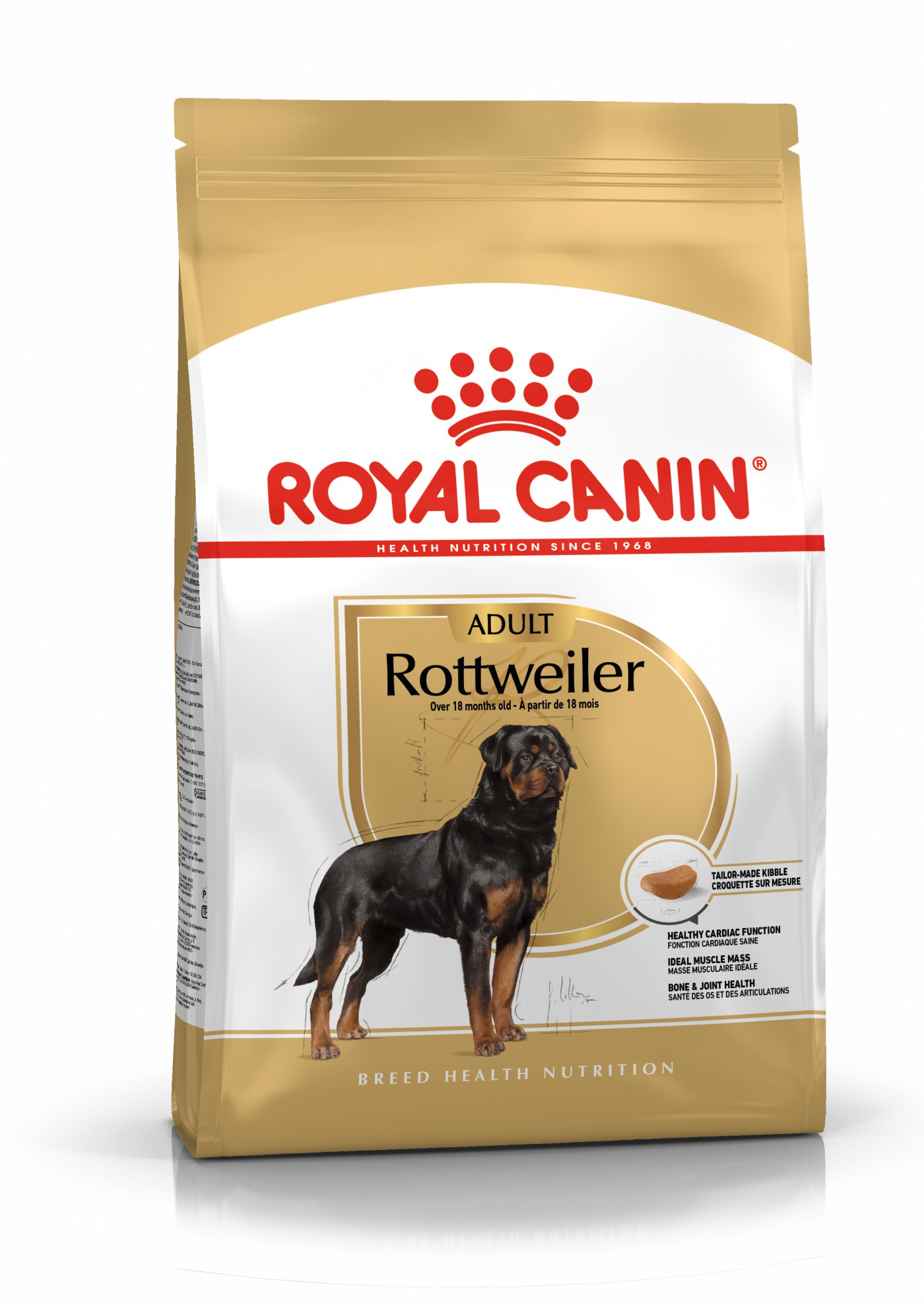 фото Сухой корм для собак royal canin rottweiler adult, птица, 12кг