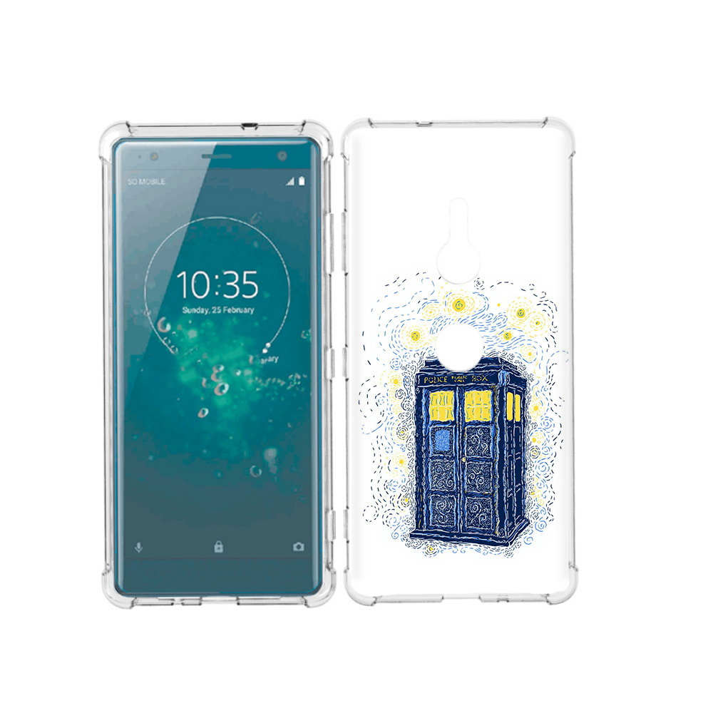

Чехол MyPads Tocco для Sony Xperia XZ3 будка рисунок, Прозрачный, Tocco