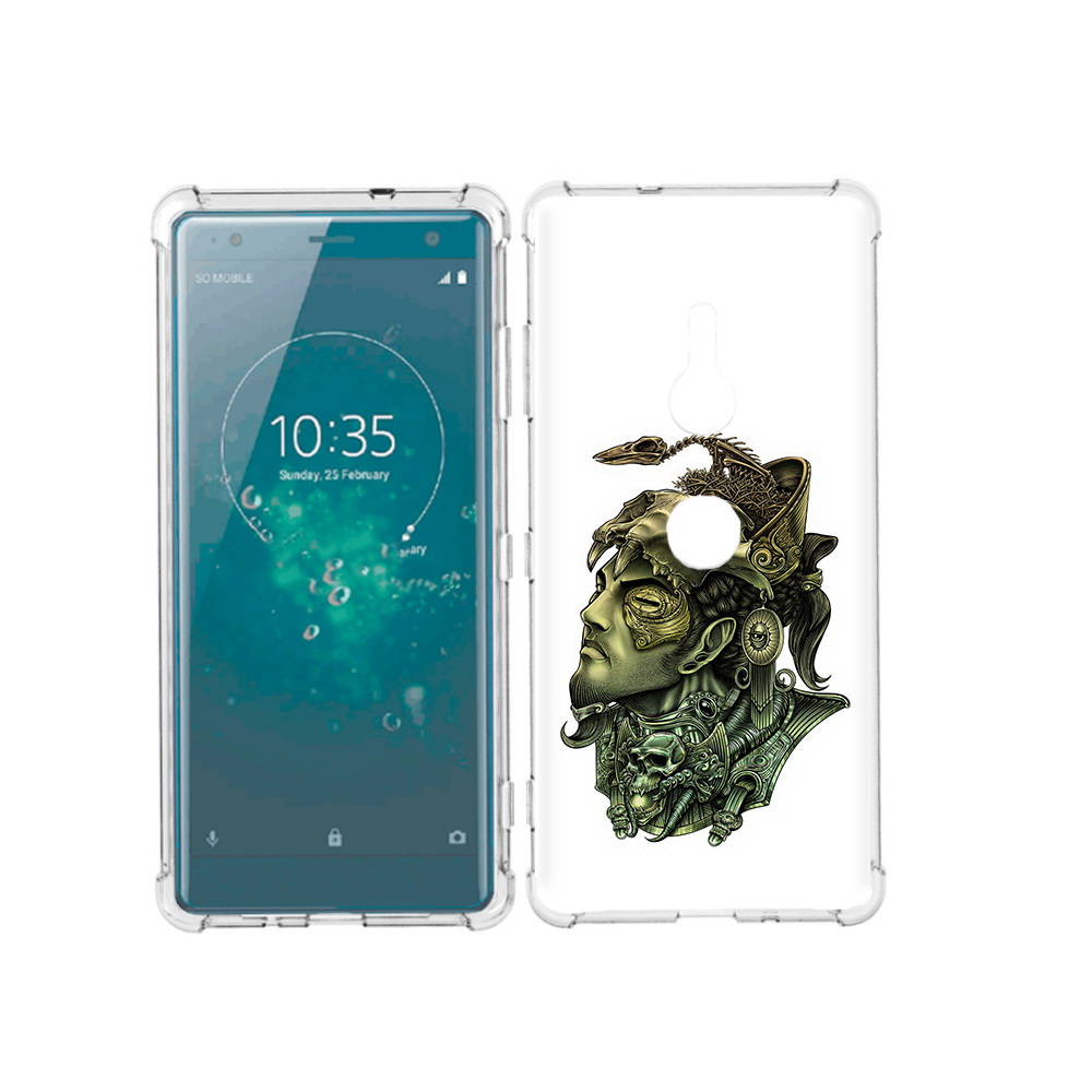 

Чехол MyPads Tocco для Sony Xperia XZ3 бронзовый воин, Прозрачный, Tocco