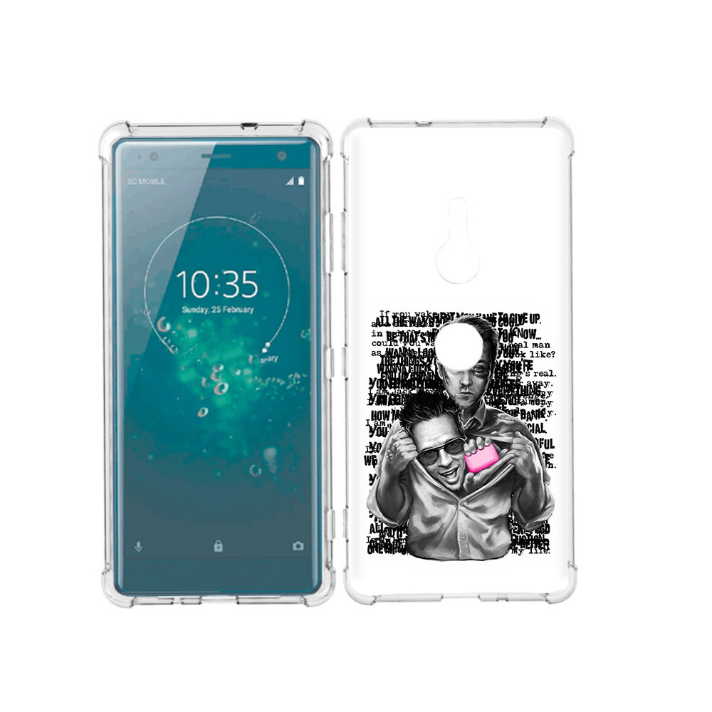 

Чехол MyPads Tocco для Sony Xperia XZ3 бойцовский клуб, Прозрачный, Tocco