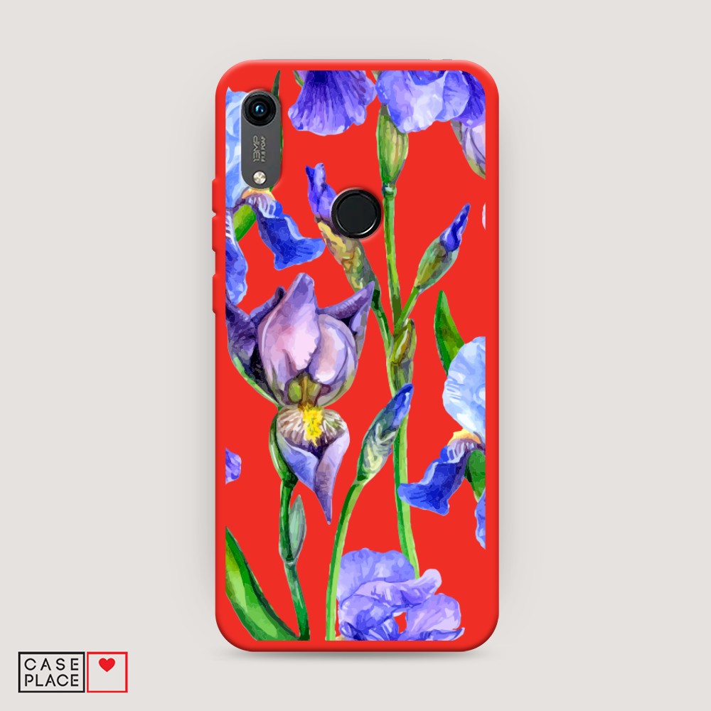 

Чехол Awog на Huawei Y6 2019/Honor 8a/8a Pro/Y6s "Синие ирисы", Разноцветный, 68753-1